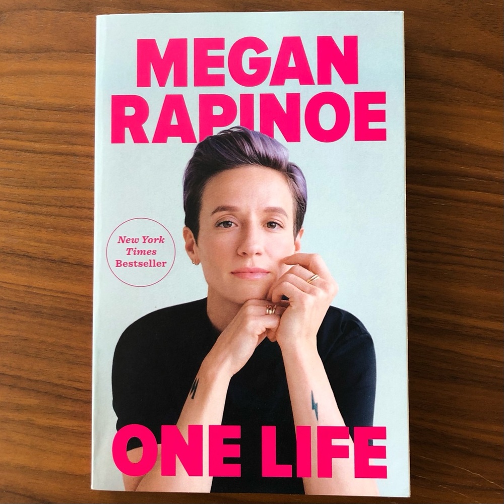 paperback book - memoir - one life by megan rapinoe